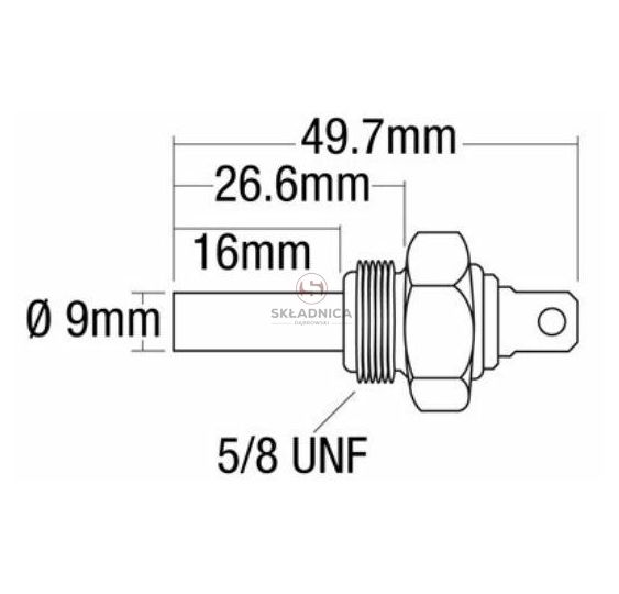 CZUJNIK TEMP. WODY 5/8"  UNF     180-4 [CXP620]