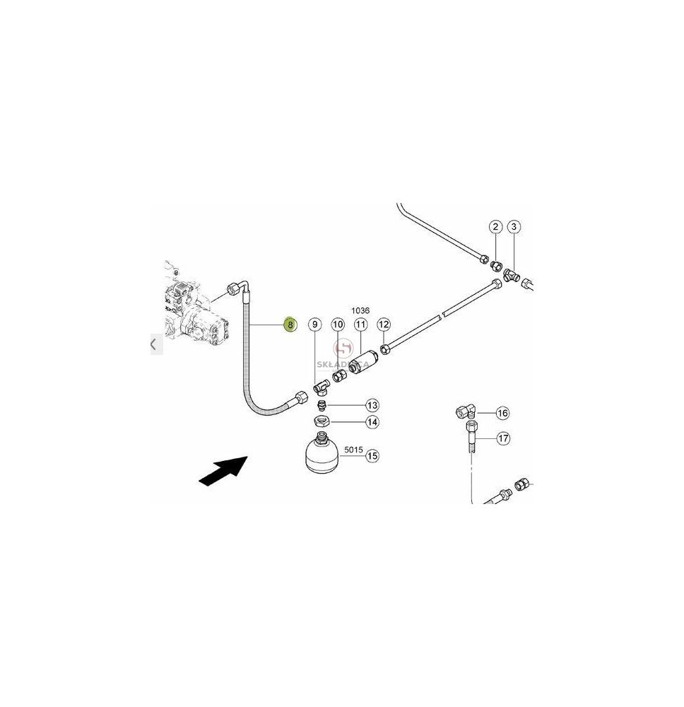 PRZEWÓD HYDRAULICZNY [SCB000046-CL]
