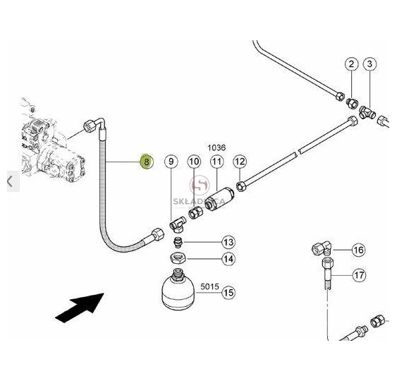 PRZEWÓD HYDRAULICZNY [SCB000046-CL]