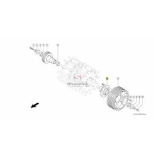 PIASTA KOŁA BĘBNA TNĄCEGO D02/80 [SCB320007-CL]