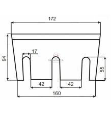NÓŻ BĘBNA  JD 172 MM L/P  FANTINI [SJK62203-F]
