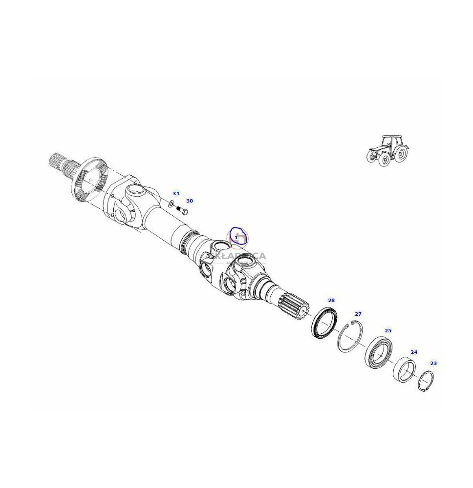 PÓŁOŚ (48.00-116.00) KPL. LC-830 [CYD119]