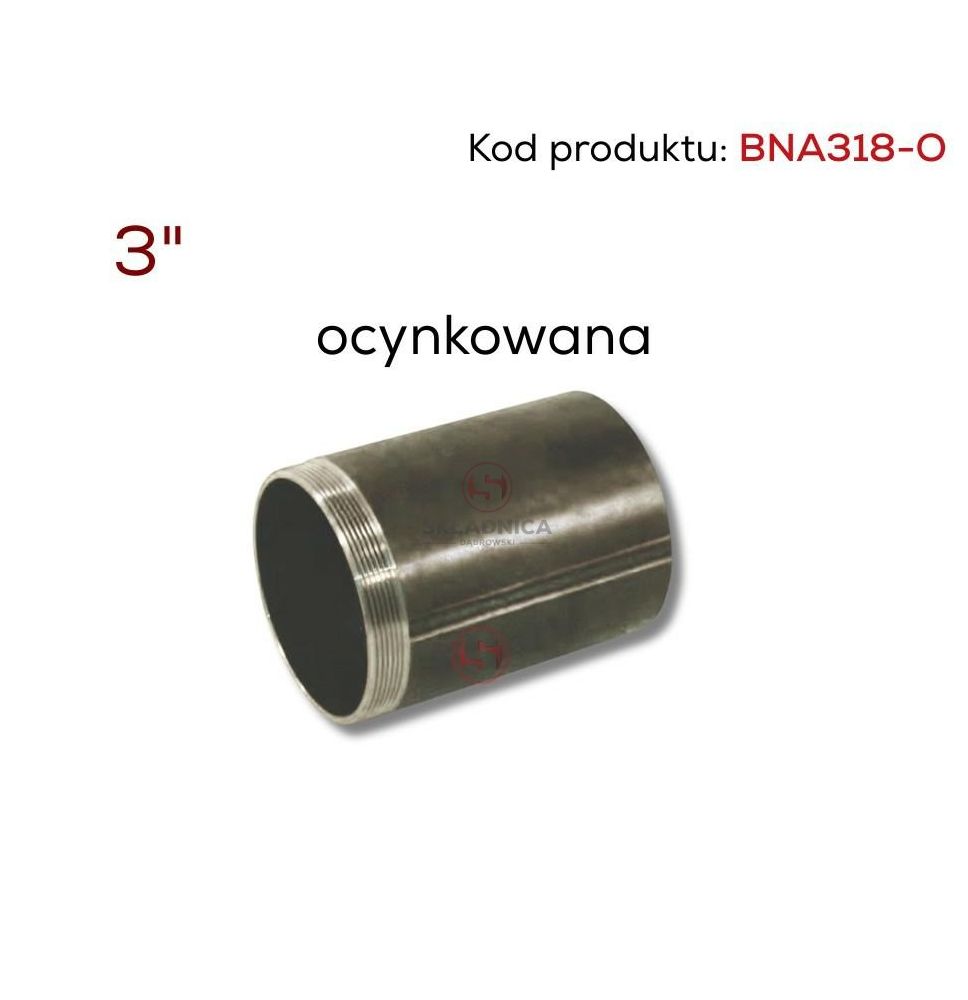 RURA Z GWINTEM  3" OCYNK [BNA318-O]
