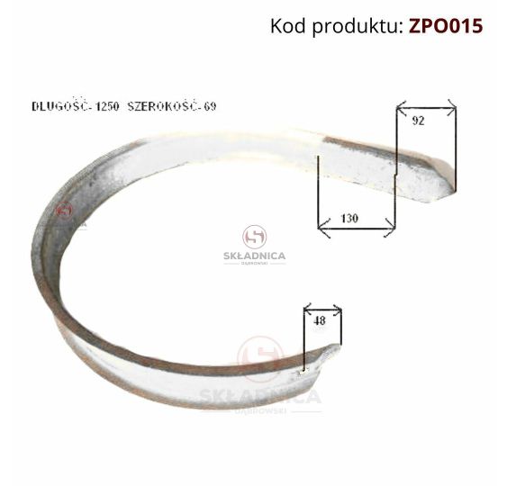 OSŁONA PODBIERACZA E-281  3-OTWORY    K4 [ZPO015]