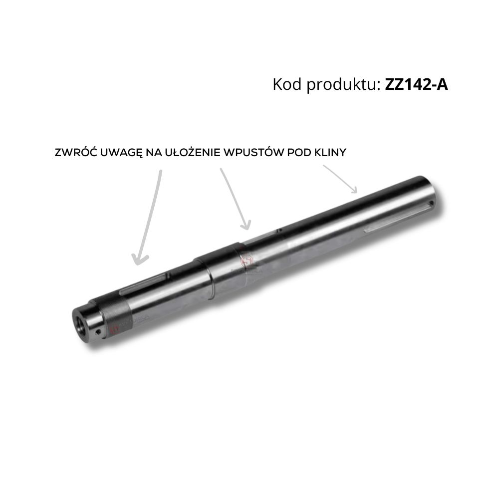 WAŁ CENTRALNY DO PRZEKŁADNI 11- RAMIENNE [ZZ142-A]