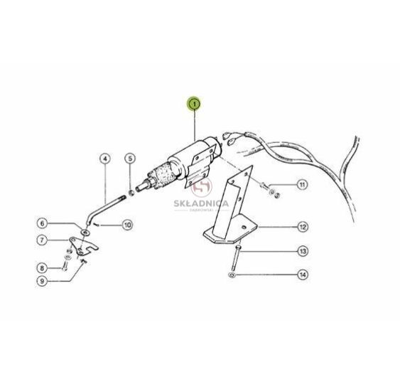 CEWKA GASZENIA 12V Gwint-6*1mm 4śruby [CAE402]