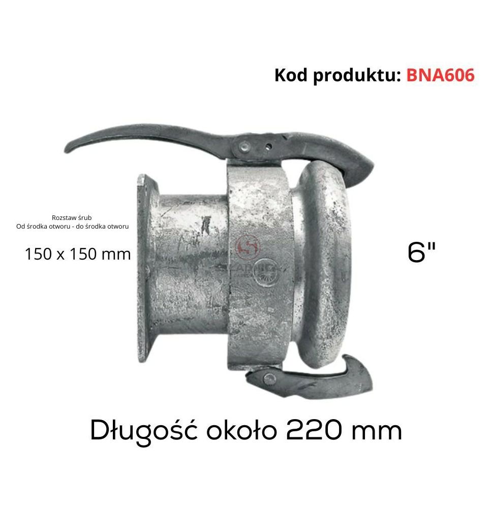PERROT 6"  ZŁĄCZE ŻEŃSKIE - PŁYTA [BNA606]