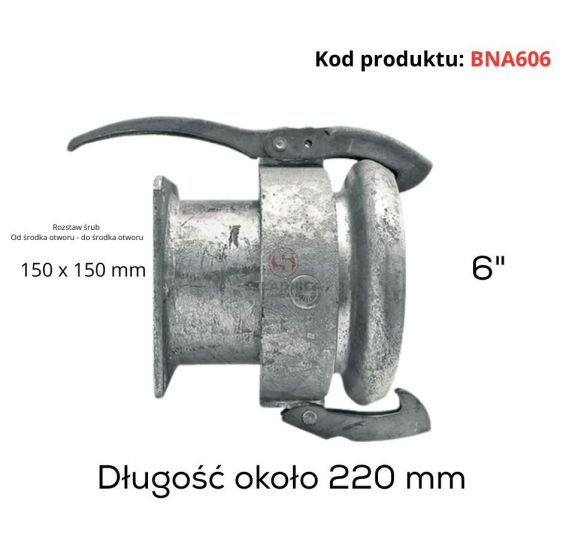 PERROT 6"  ZŁĄCZE ŻEŃSKIE - PŁYTA [BNA606]