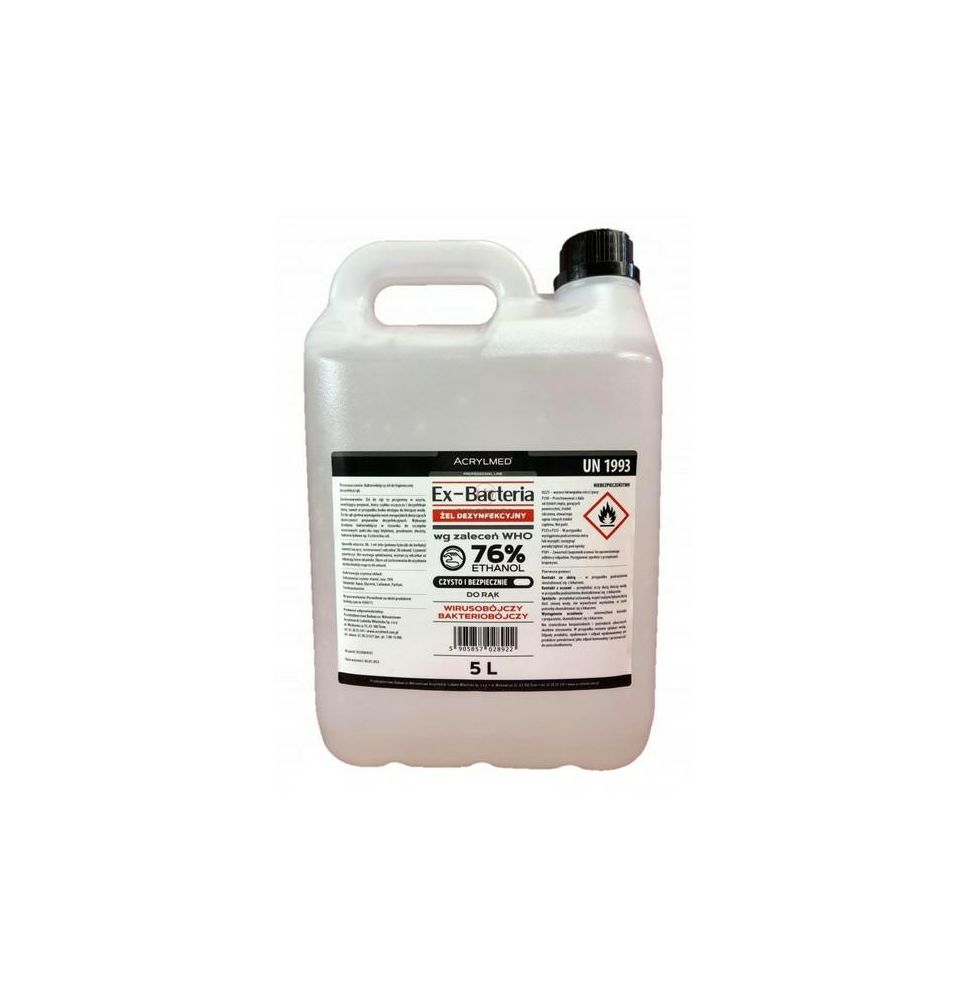 ŻEL DEZYNFEKUJĄCY 5L EX-BACTERIA [DC506]