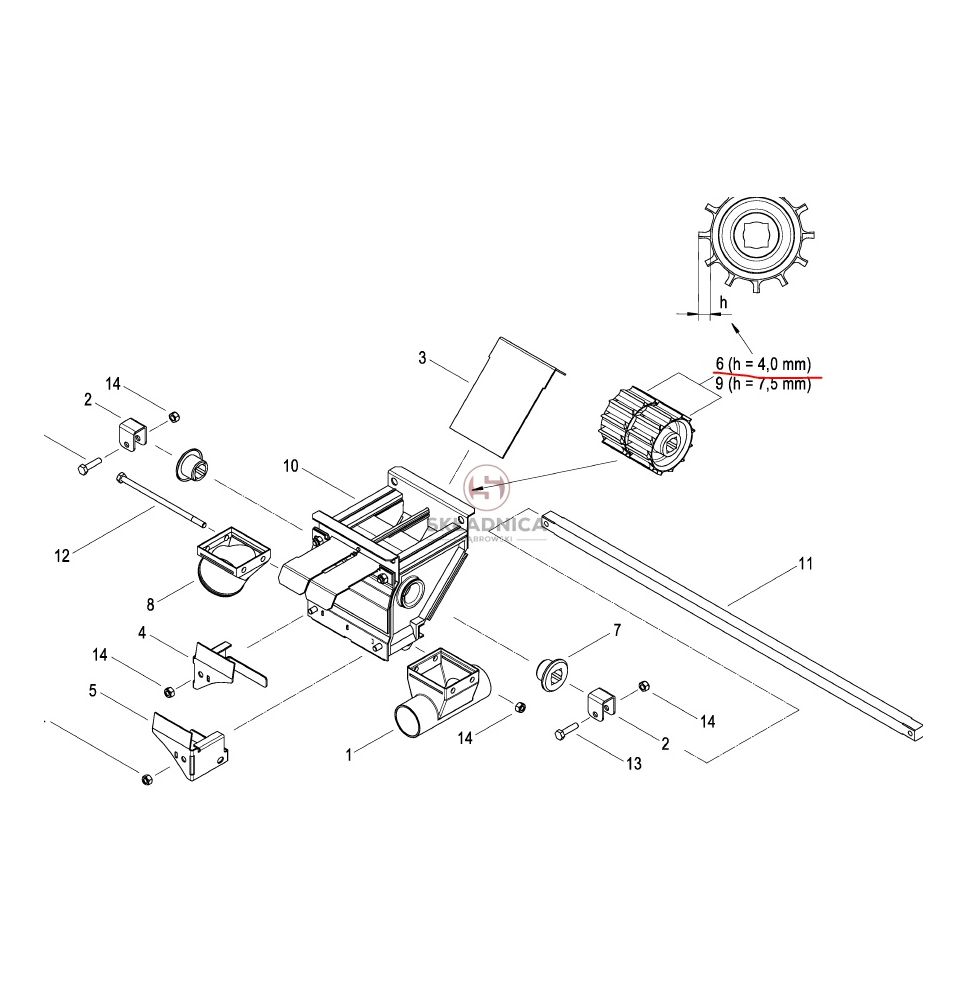 KOŁO DOZUJĄCE  Z-12  H-4.5mm [GSK073]