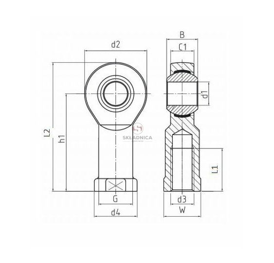 GŁÓWKA CIĘGŁA   DSI 20 T/K DURBAL [ŁOA02-0010-A]