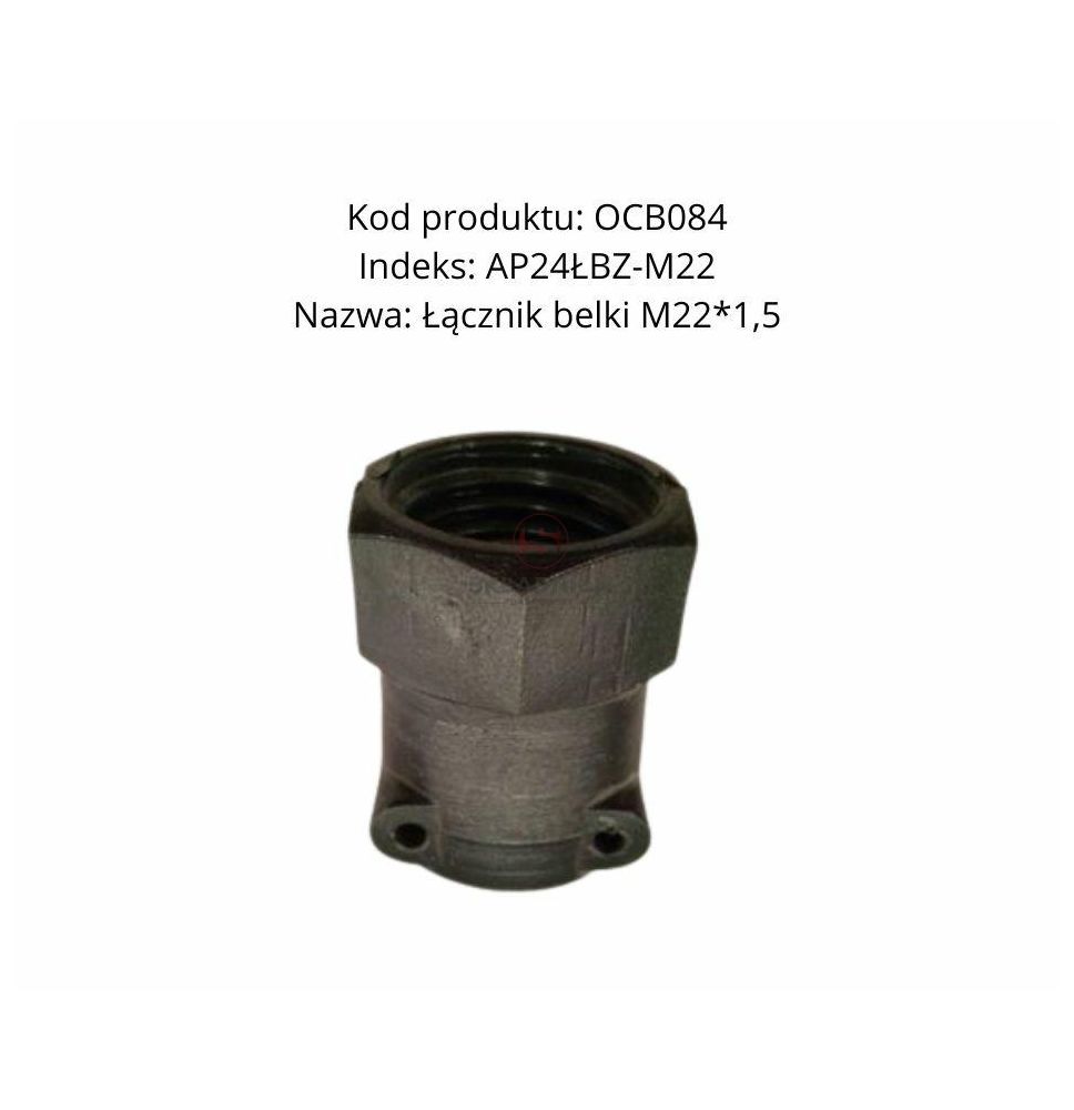 ŁĄCZNIK BELKI M22*1,5  ŁĄCZONY ZAWLECZKĄ [OPL02-0501]