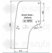 SZYBA DRZWI LEWE [SA000017]