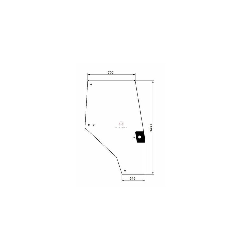 SZYBA DRZWI PRAWA CASE 4210 [SA000020]