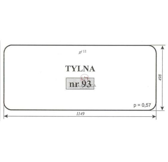 C-330 CHOJNÓW  SZYBA TYLNA [SA093]