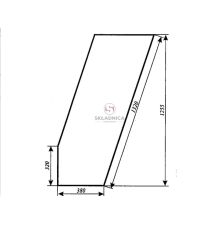 T 25A CZESKA  SZYBA DRZWI LEWE OTWIER. [SA220]