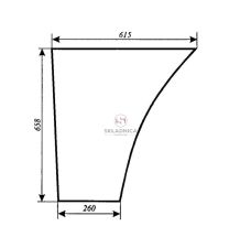 MF-375 SZYBA DRZWI DÓŁ [SA870]
