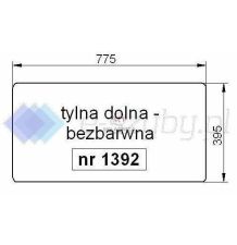 RENAULT SZYBA TYLNA DOLNA S51 [SAS51]