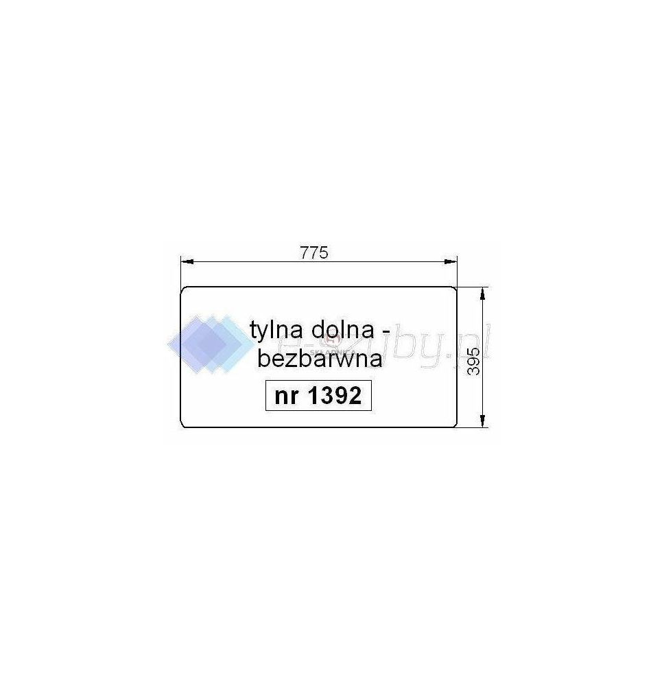 RENAULT SZYBA TYLNA DOLNA S51 [SAS51]