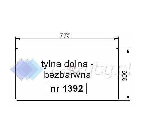 RENAULT SZYBA TYLNA DOLNA S51 [SAS51]