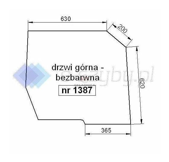 SZYBA RENAULT DRZWI S52 [SAS52]