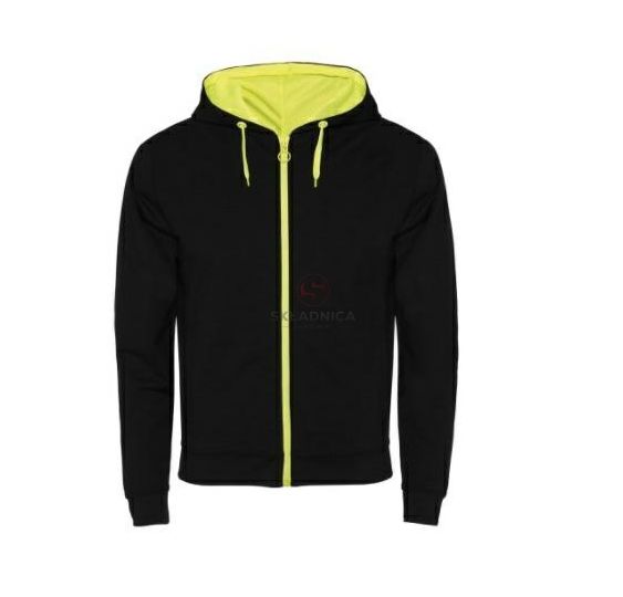BLUZA L CZARNY/ŻÓŁTY FLUORESCENCYJNY [YR010-L]