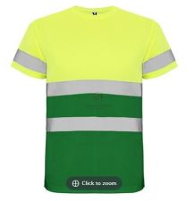KOSZULKA L FLUOR ŻÓŁTO/ZIELONA  HV DELTA [YR015-L]