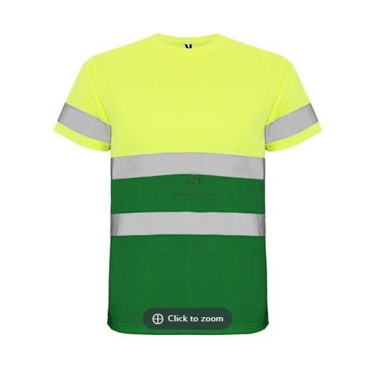 KOSZULKA L FLUOR ŻÓŁTO/ZIELONA  HV DELTA [YR015-L]