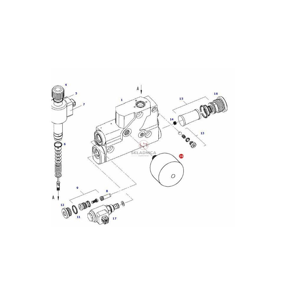 AKUMULATOR HYD.  0,32L NAB-26 BAR [CFH002-AGCO]