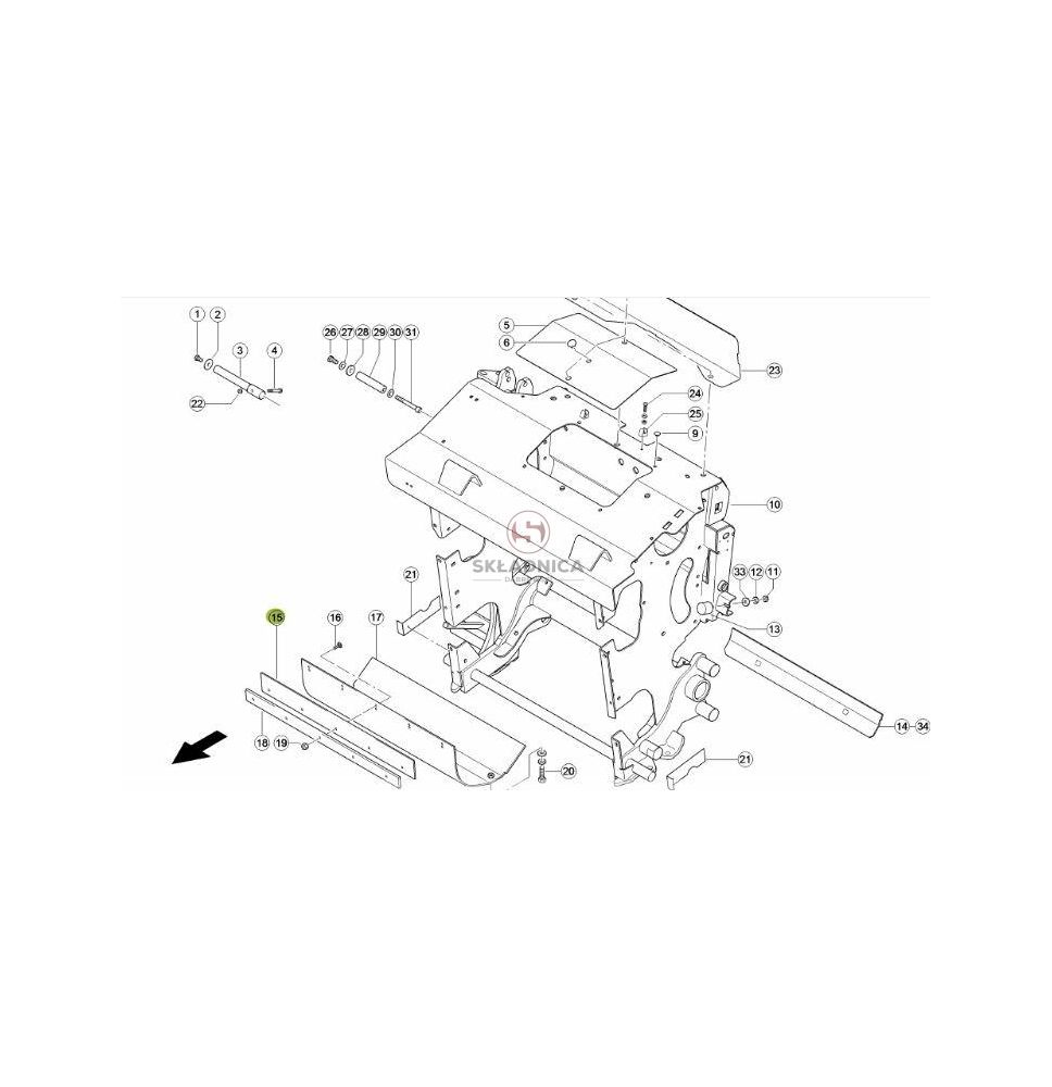 USZCZELKA GUMOWA OSŁONY BĘBNA [SCB000204-CL]