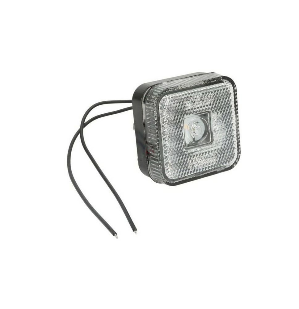 LAMPA OBRYSOWA KWADRATOWA BIAŁA LED [AB05-007-LED]