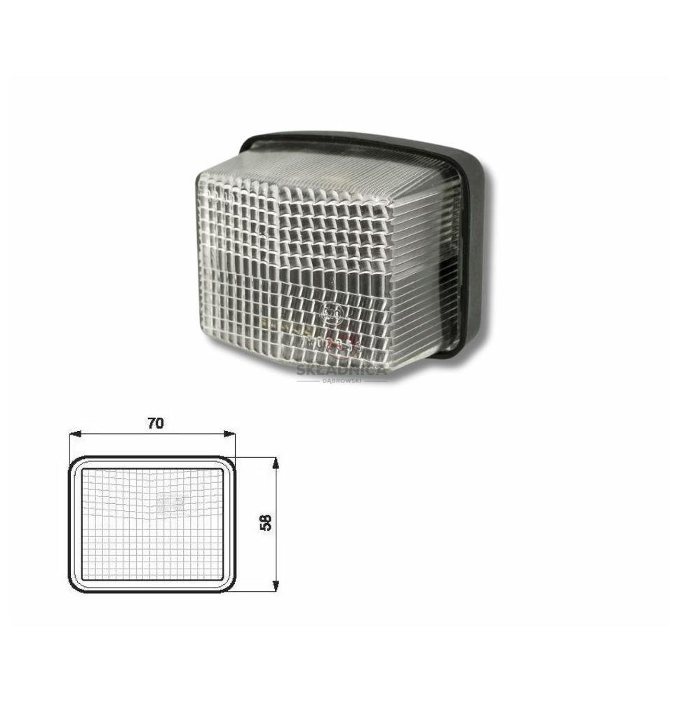 LAMPA OBRYSOWA BIAŁA [AB05-012]