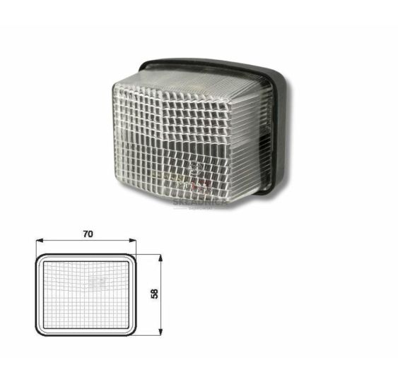 LAMPA OBRYSOWA BIAŁA [AB05-012]
