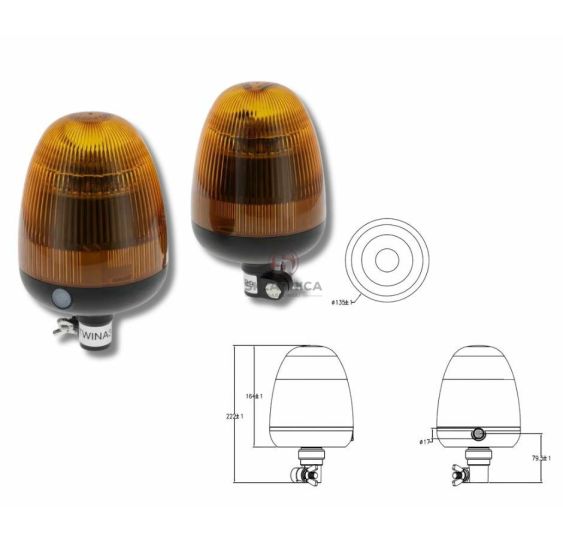PILOT MIGAJĄCY TRZPIEŃ 12V/24V LED [AK124]