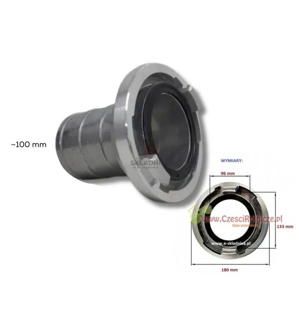 STORZ 4"  ŁACZNIK WĘŻA   FI-100 [BNF400-S]