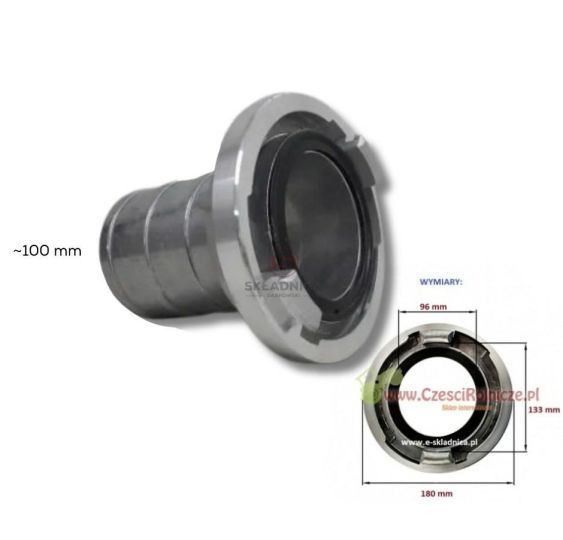 STORZ 4"  ŁACZNIK WĘŻA   FI-100 [BNF400-S]