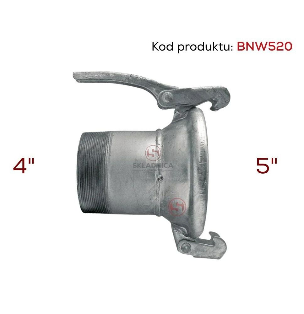 WŁOSKI  5"  ZŁĄCZKA ŻEŃSKA - GWINT ZEW 4 [BNW520]