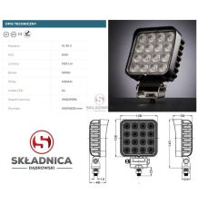 LAMPA ROBOCZA LED KWADRAT LM-5120 [AB10-048]