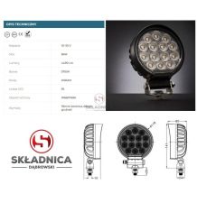 LAMPA ROBOCZA LED OKRĄGŁA LM-4480 [AB10-054]