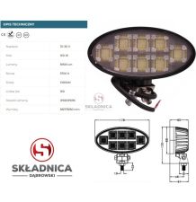 LAMPA ROBOCZA LED OWALNA LM-8900 [AB10-055]