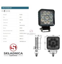 LAMPA ROBOCZA LED PROSTOKĄT LM-2880 [AB10-057]