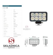 LAMPA ROBOCZA LED PROSTOKĄT LM-2560 [AB10-062]