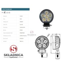 LAMPA ROBOCZA LED OKRĄGŁA LM-2880 [AB10-064]