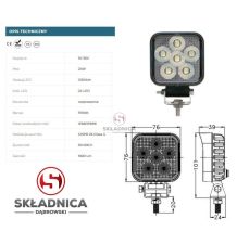 LAMPA ROBOCZA LED KWADRATOWA LM-1920 [AB10-065]