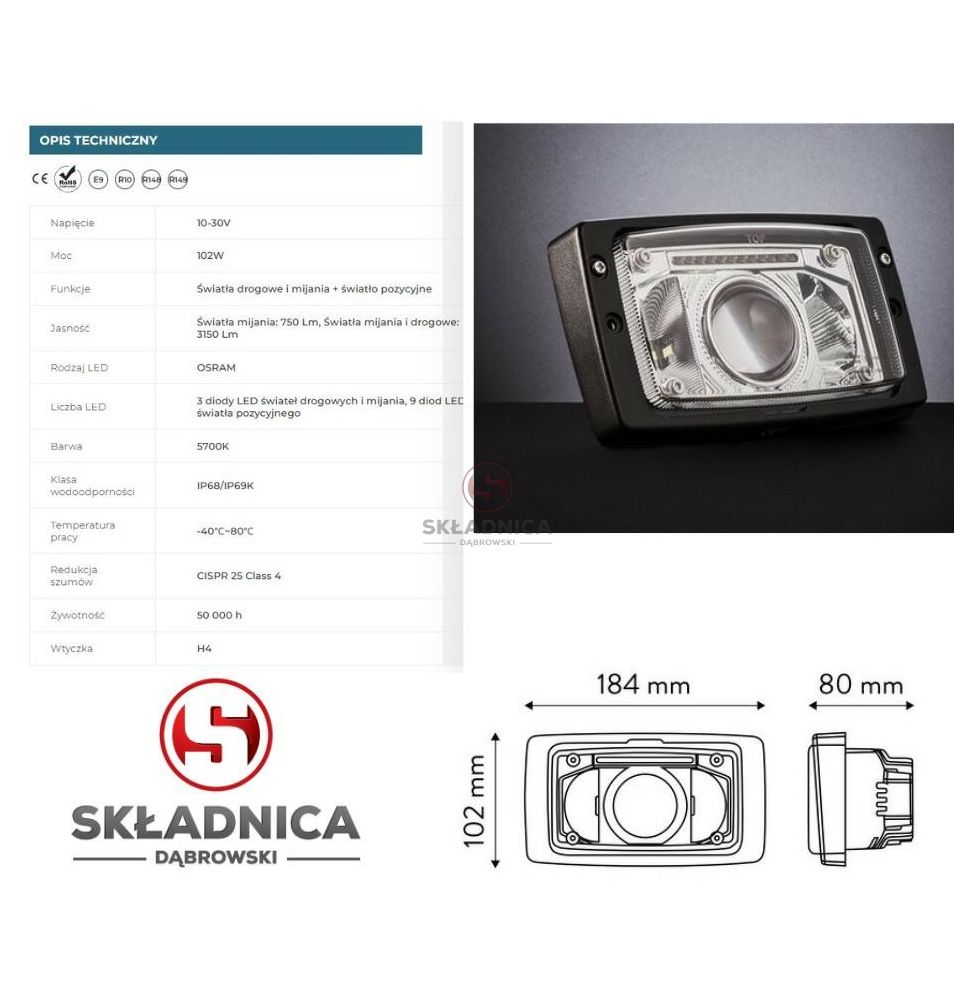 LAMPA DROGOWA LED [AB13-004]