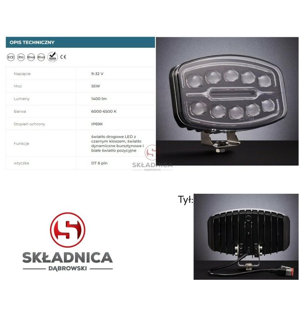 LAMPA DROGOWA LED OWALNA [AB13-006]