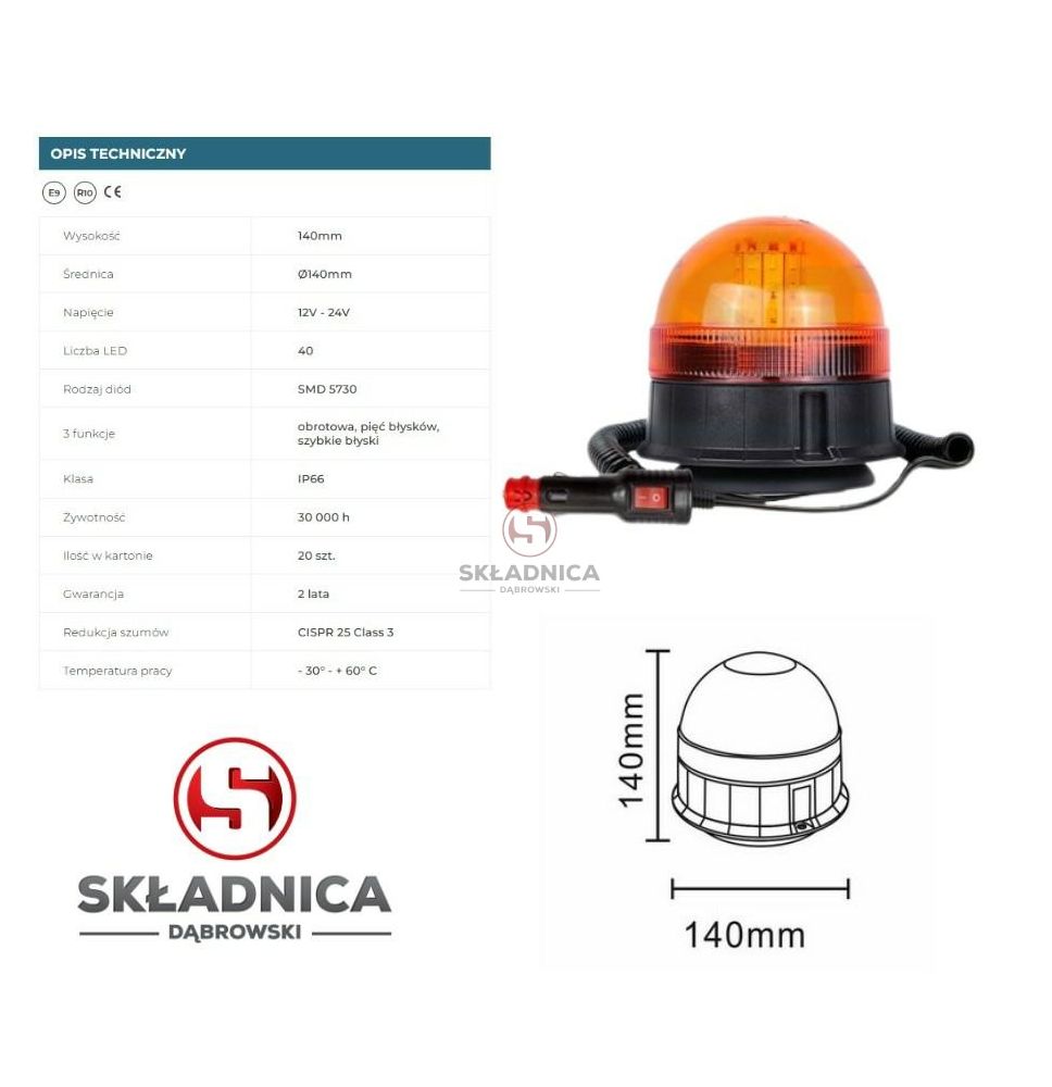 PILOT MIGAJĄCY MAGNES 12V/24V TT [AK103-TT]