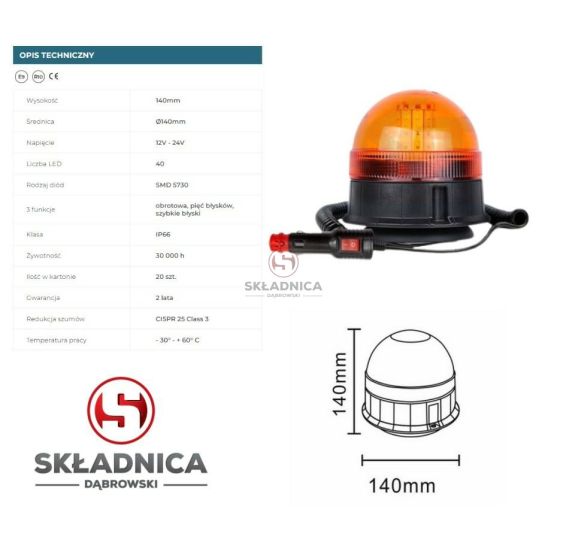 PILOT MIGAJĄCY MAGNES 12V/24V TT [AK103-TT]