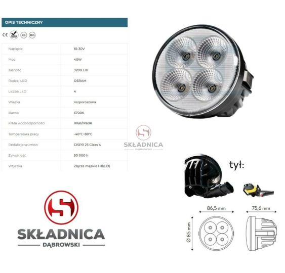 LAMPA ROBOCZA LED [CFE035]