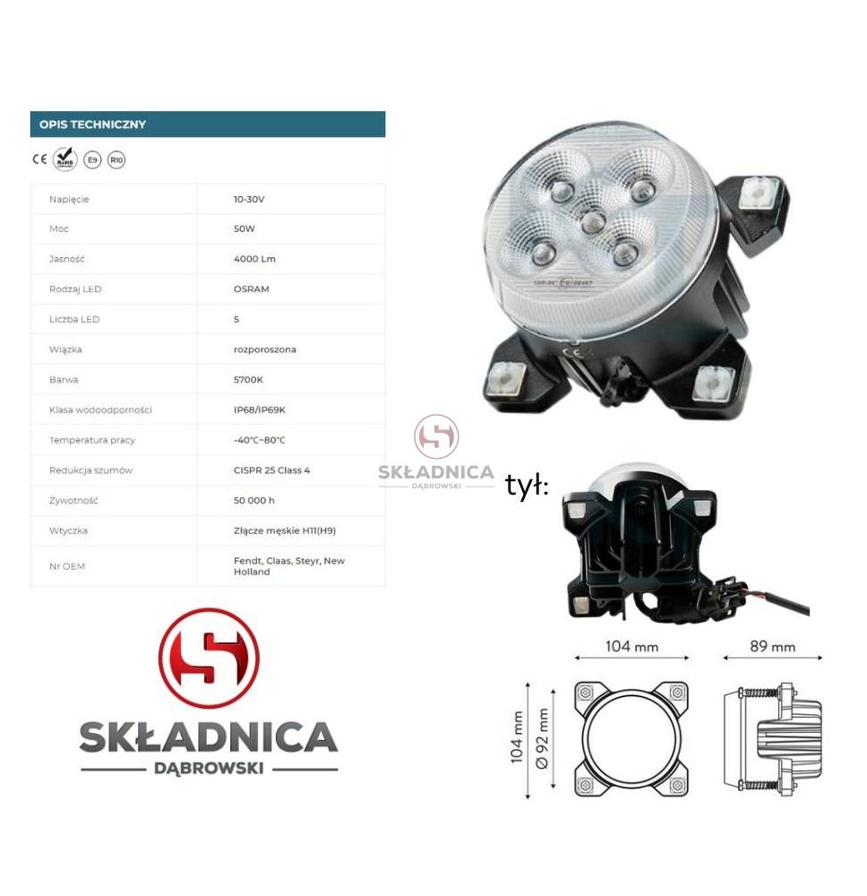 LAMPA ROBOCZA LED 50W [CFE036]